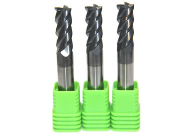 Solid Carbide End Mill Four Flutes Nano Coated 0.2 μm Grain Custom Size