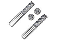 Solid Tungsten CNC End Mill Bits for Hardened Steel Four Flute Coated